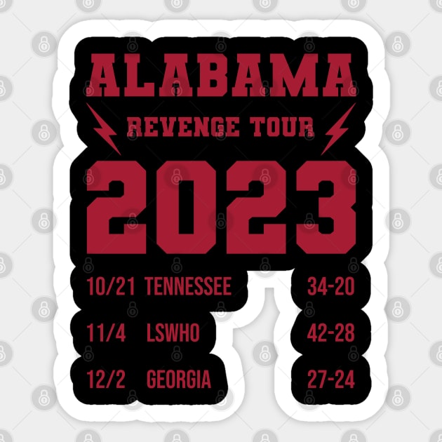 Alabama Revenge Tour Sticker by For the culture tees